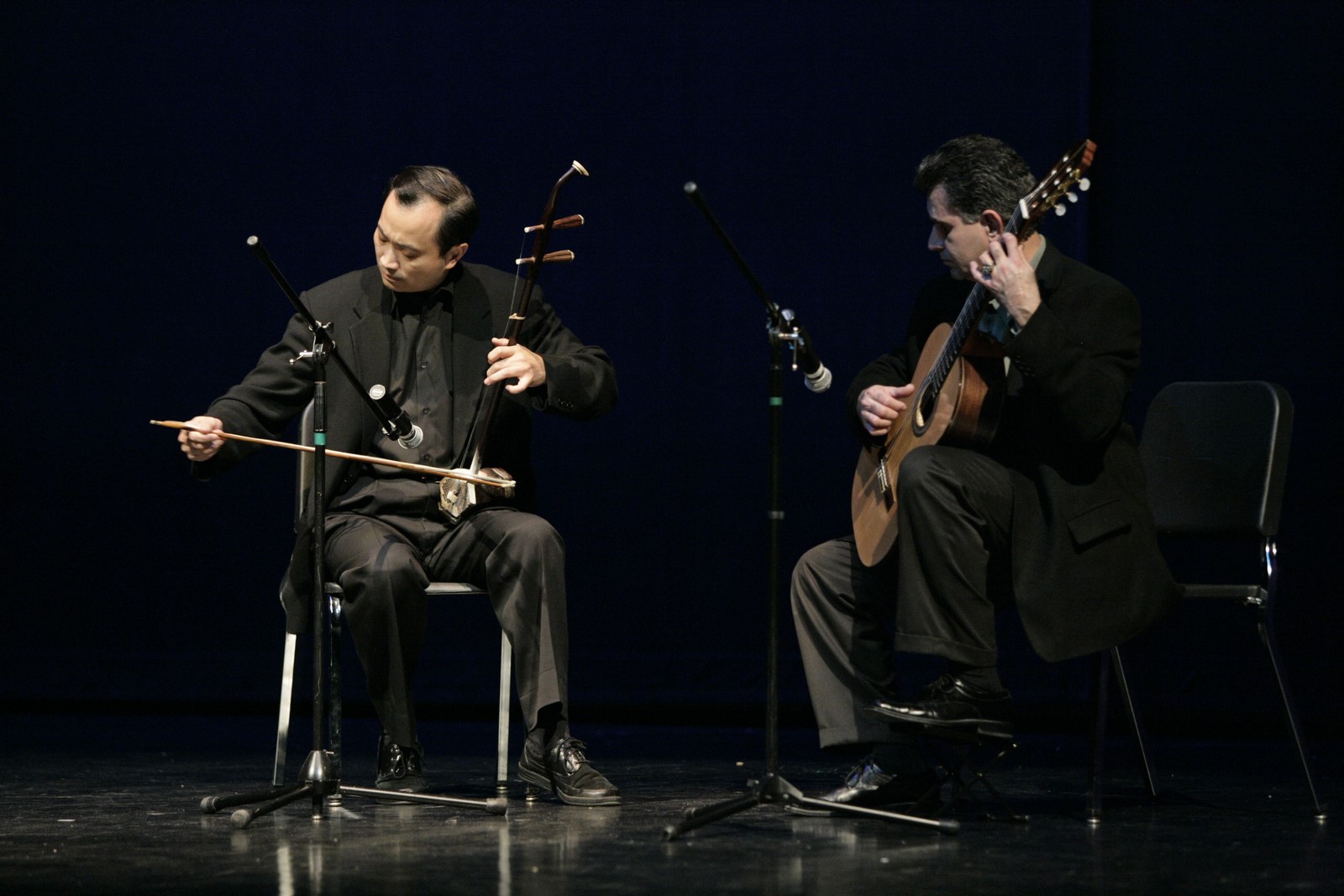 Dr. Wang on erhu and Carlos on guitar_1